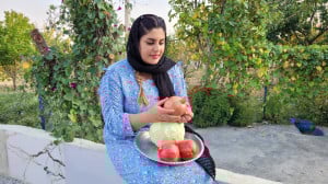 پخت گوشت بره محلی به سبک روستا...