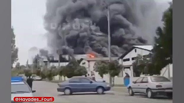 آتش سوزی در نور مازندران