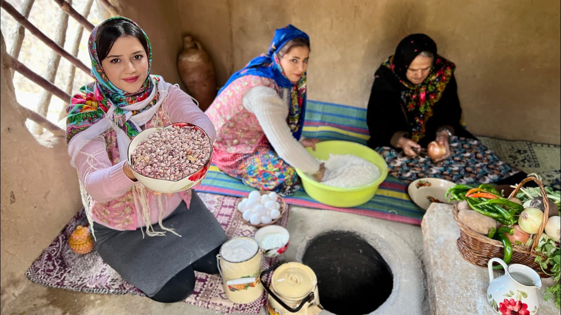 زندگی روزمره ی روستایی! پخت خو...