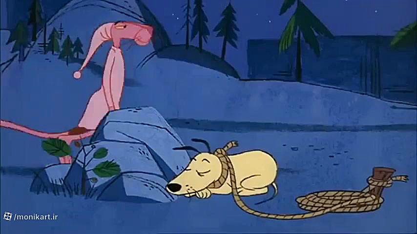 کارتون پلنگ صورتی