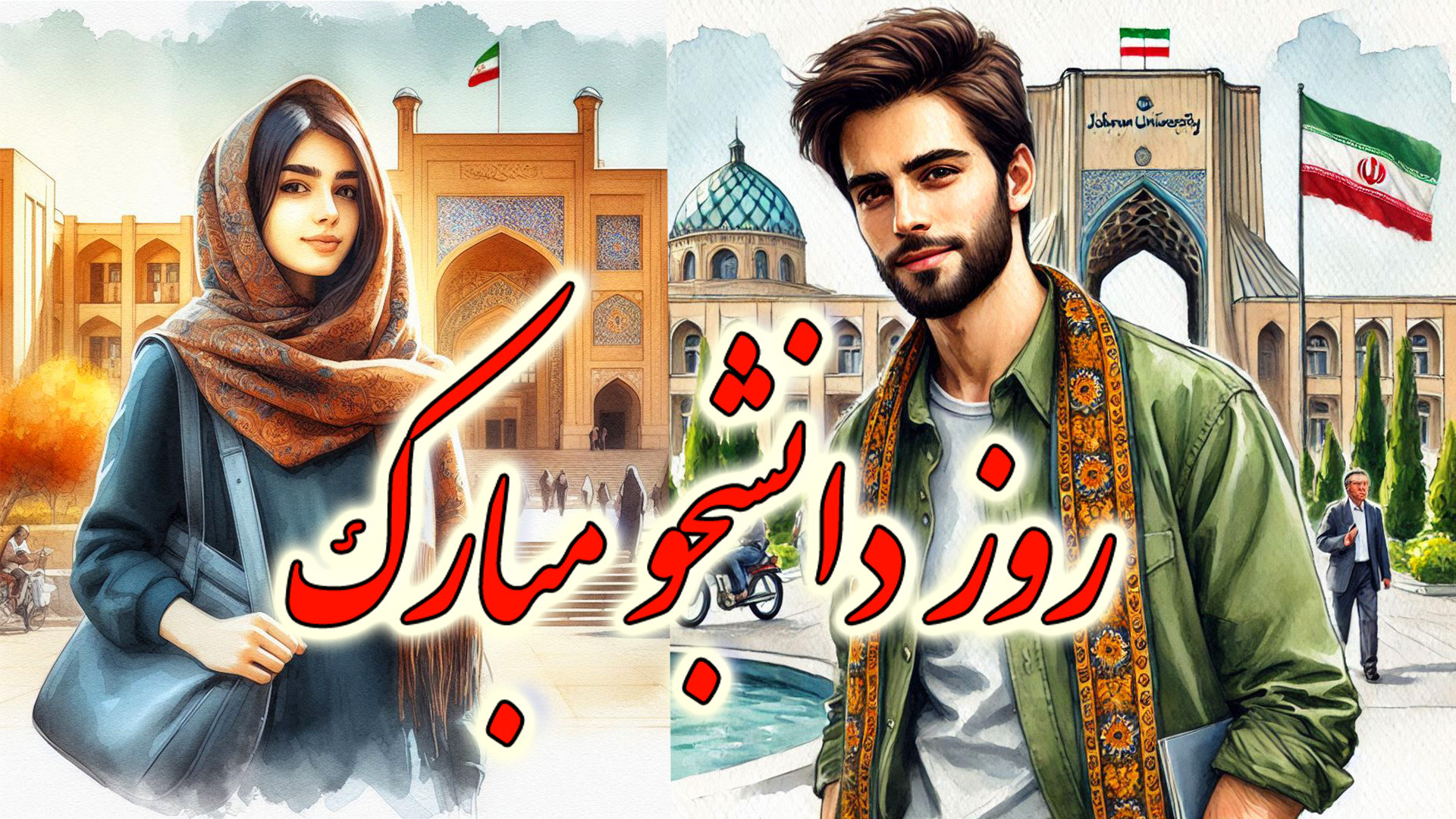 کلیپ تبریک روز دانشجو  پیام تب...