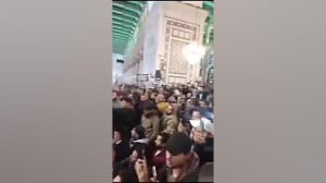 رهبر تحریر الشام در مسجد اموي...