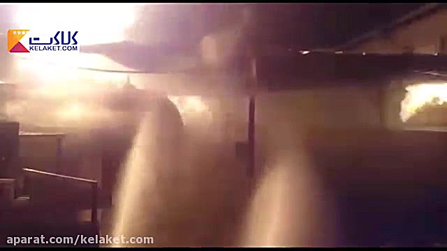 آتش سوزی در مخازن گاز در مشهد