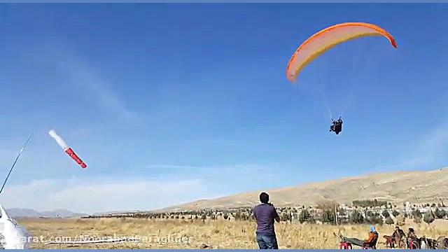 فرود پاراگلایدر تندم در مسابفه...