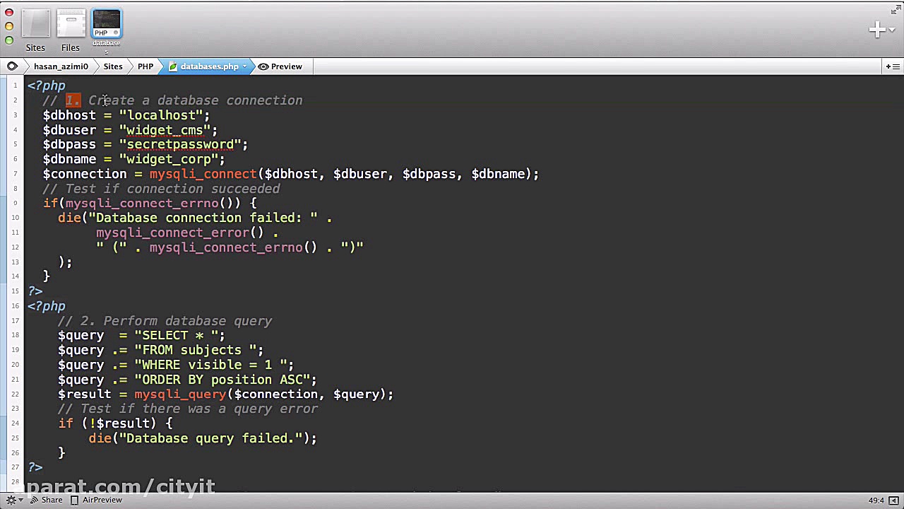 ۶۲ بازیافت داده ها از دیتابیس...