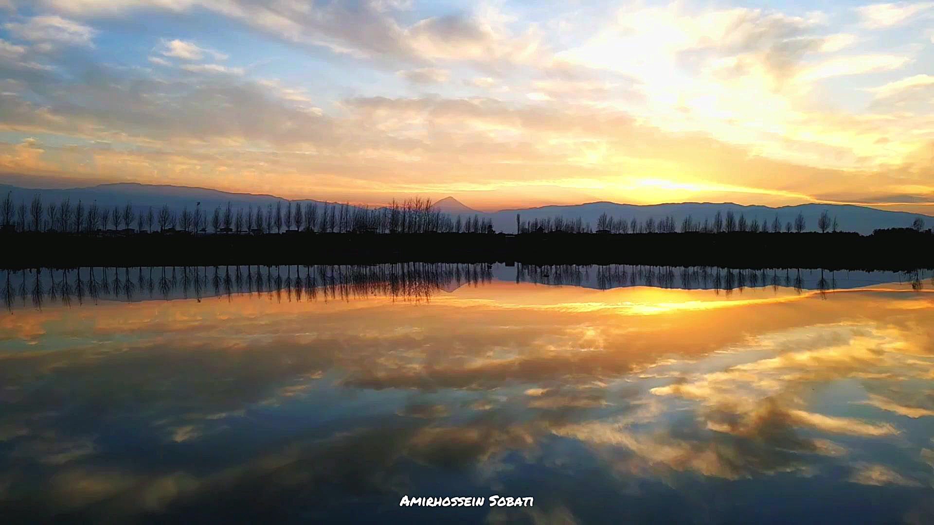 انعکاس غروب