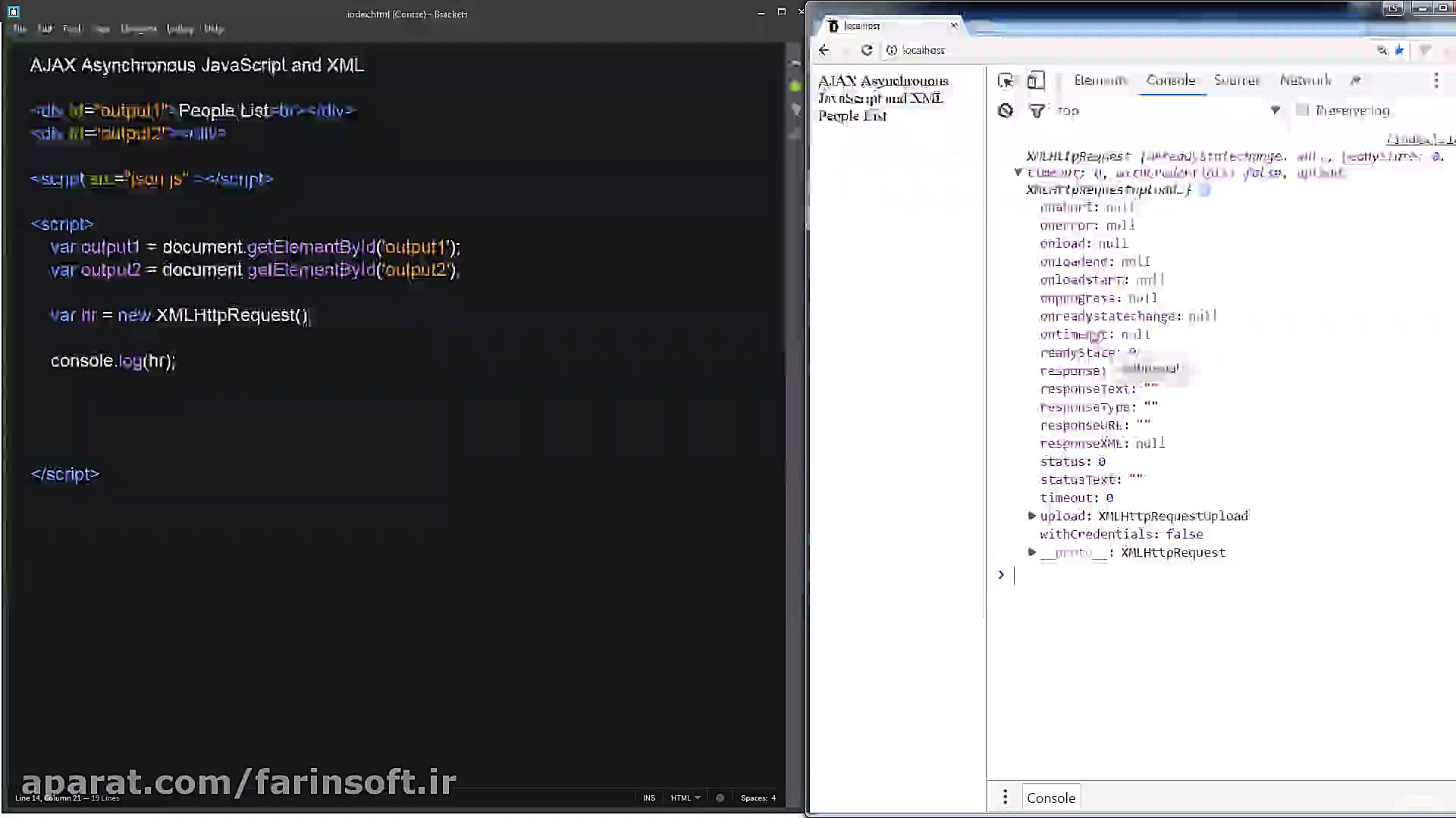 دانلود آموزش برنامه نویسی AJAX...