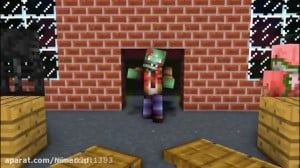 انیمیشن ماینکرافت مدرسه هیولاه...