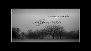 دلم گرفته....ای دوست....هوای گ...