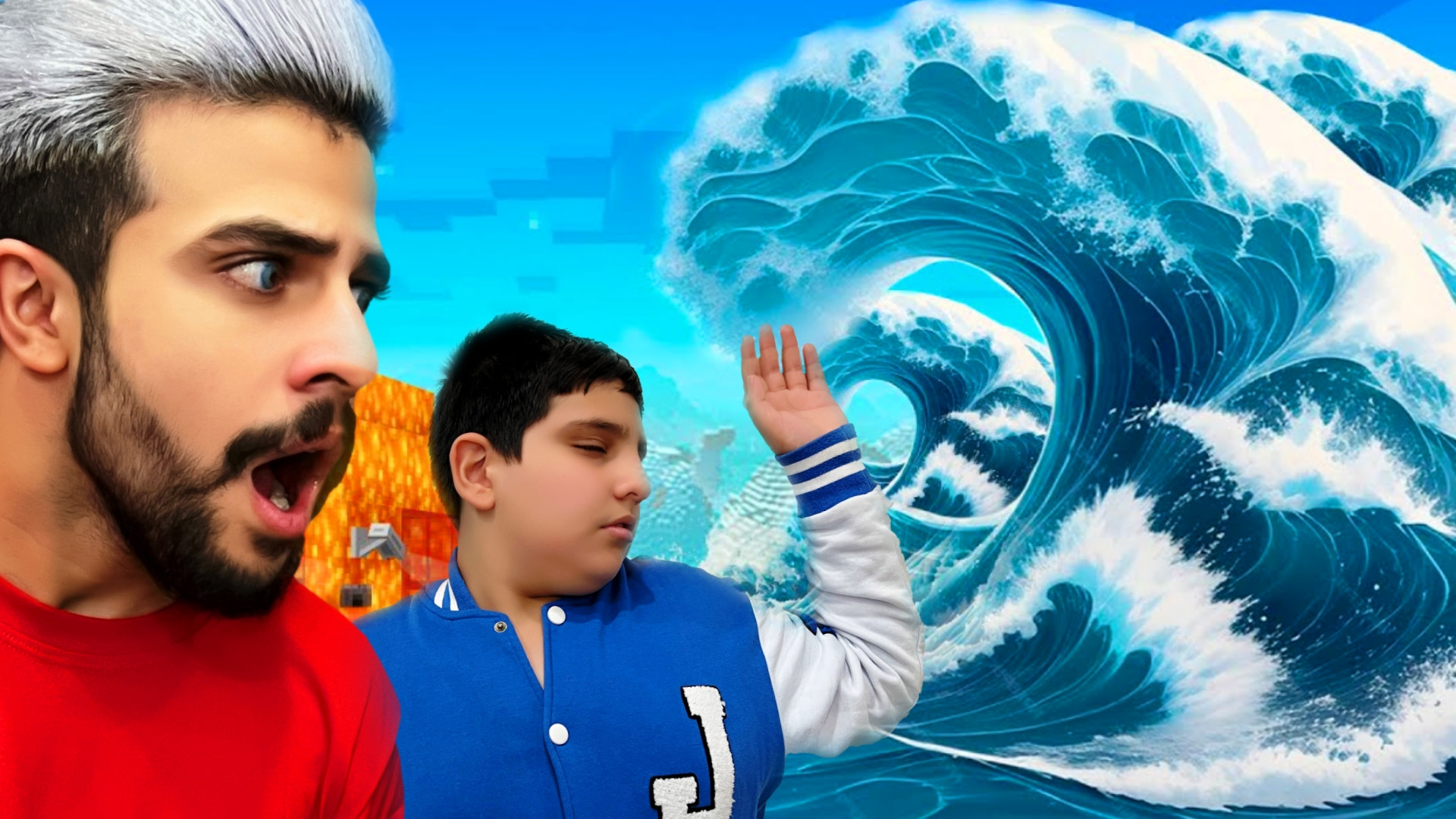 چالش قیامت آب ماینکرفت با علی...