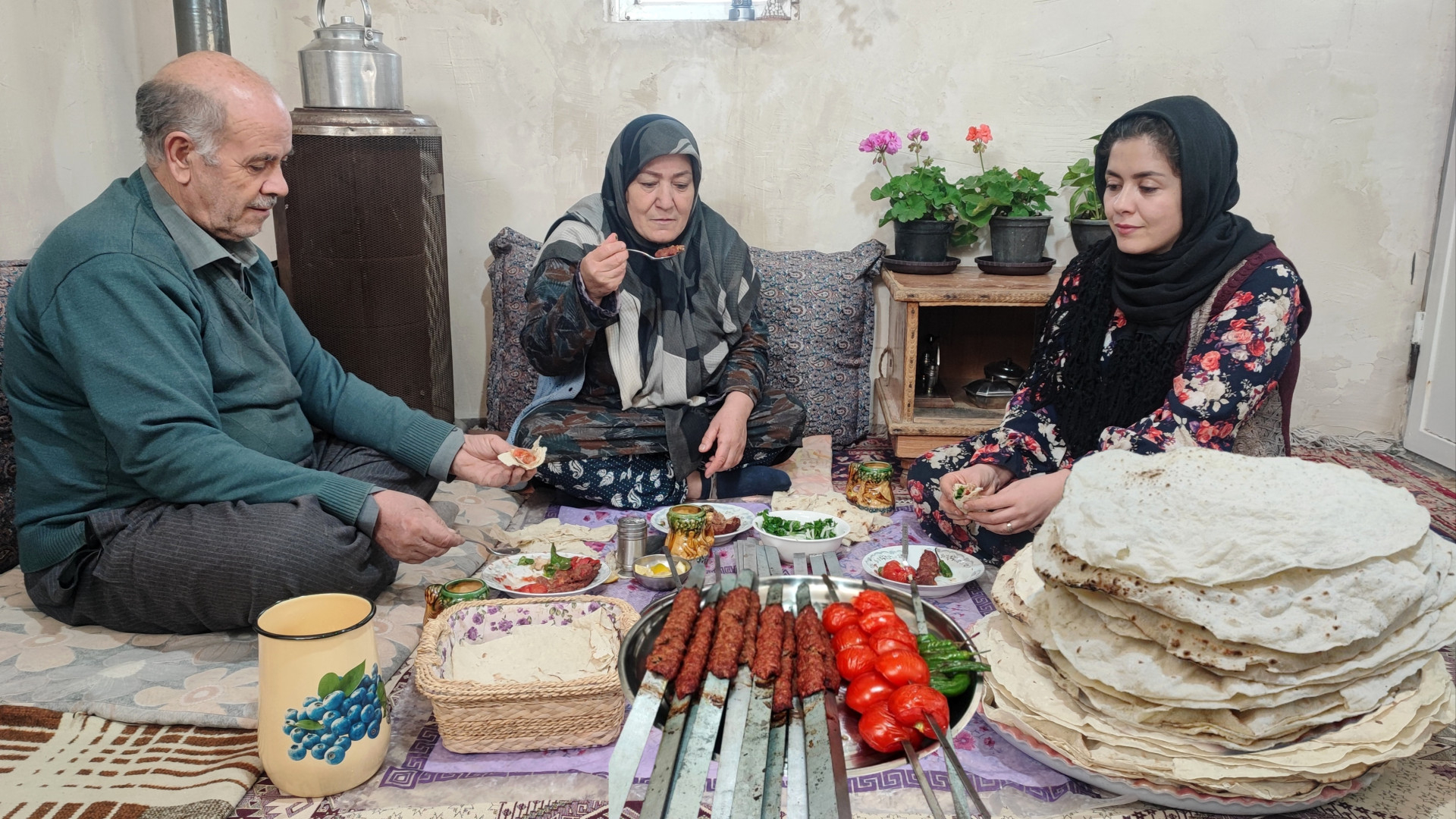 لواش ترد و کباب آبدار  آشپزی ر...