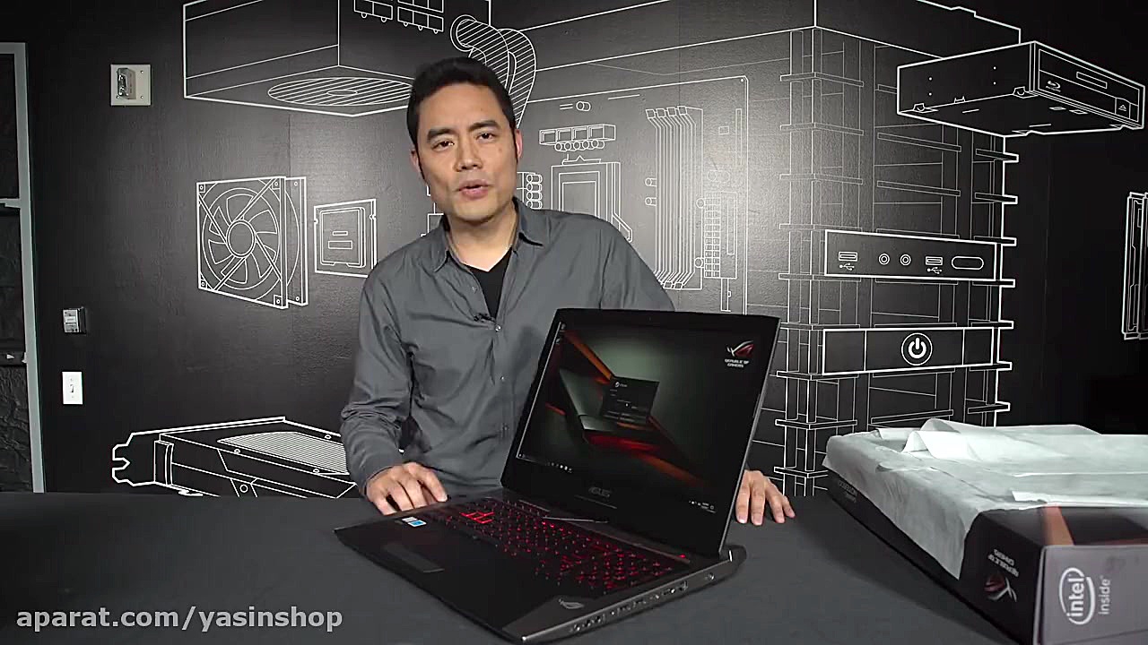 آنباکس لپ تاپ گیمینگ ایسوس جی...