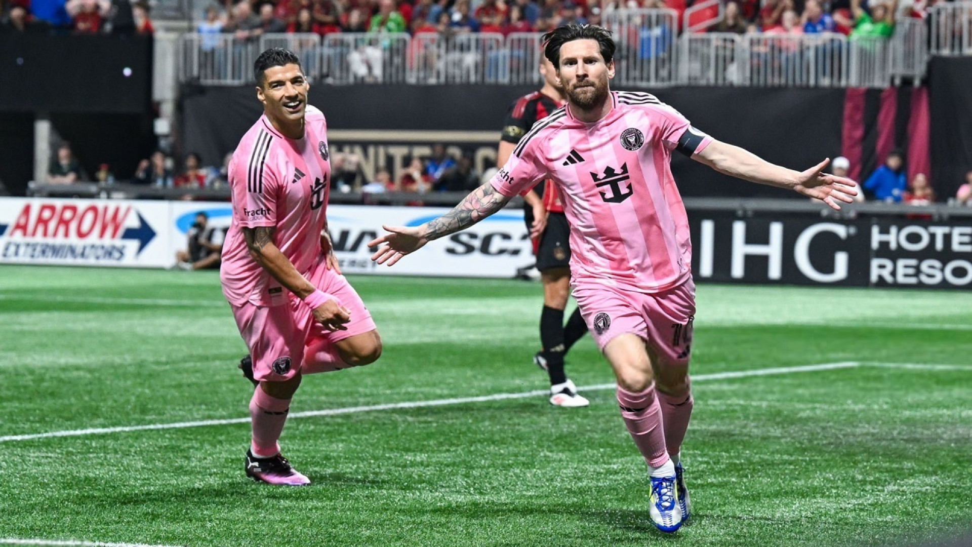 گل اول اینتر میامی به آتلانتا یونایتد توسط لیونل مسی