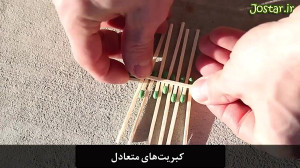 چندین کبریت روی یک کبریت