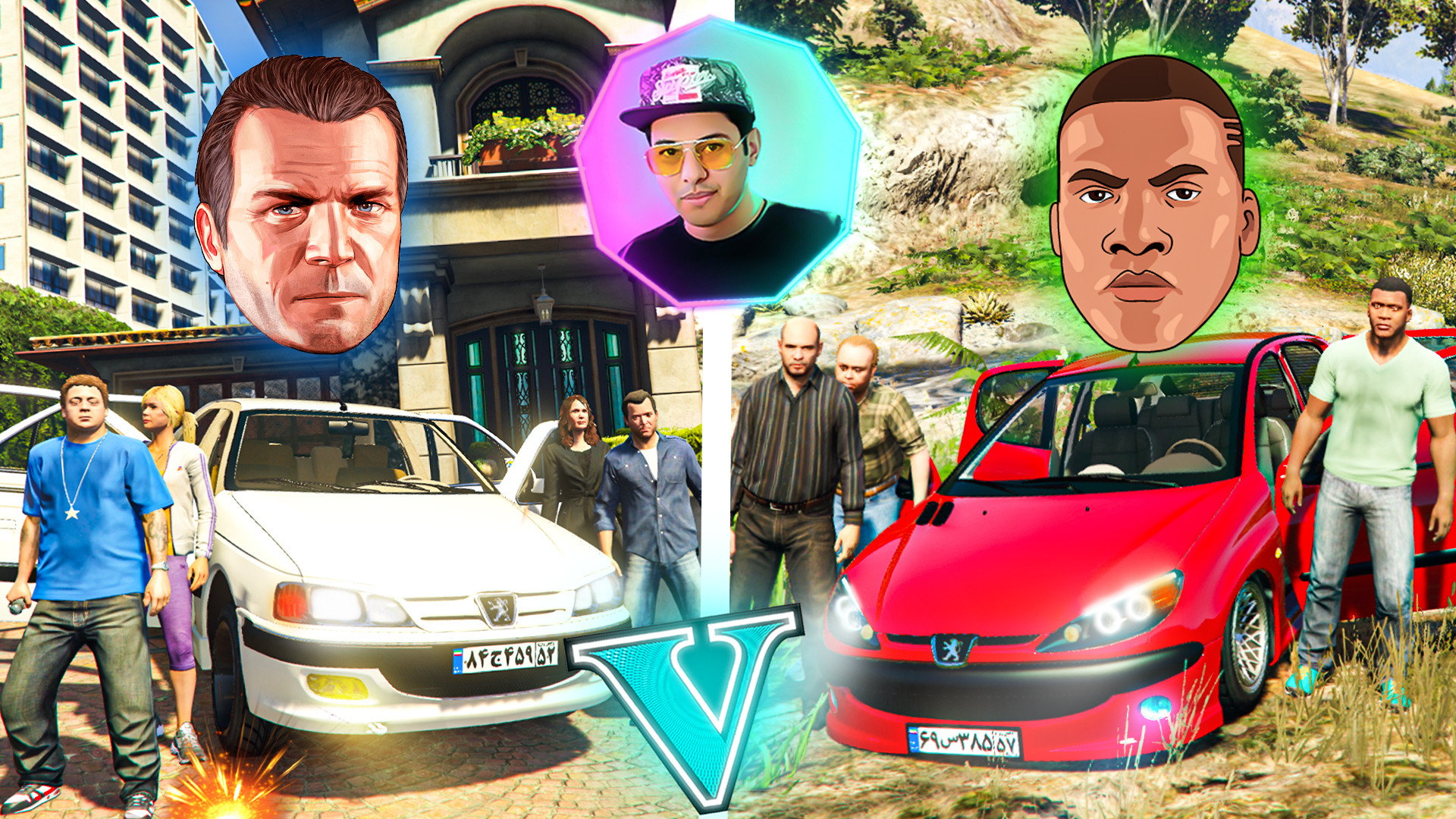 تفاوت رانندگی در جی تی ای طنز...