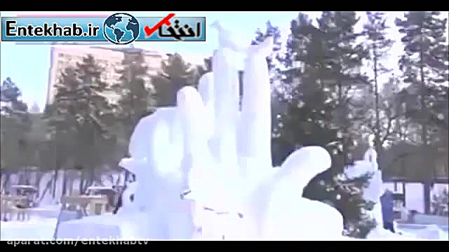 فیلم مسابقه بزرگ مجسمه های برف...