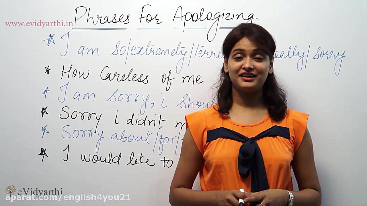 Basic English Lesson : Phrases For Apologizing