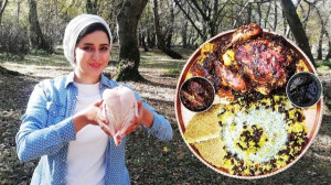 خوشمزه ترین مرغ شکم پر شمالی