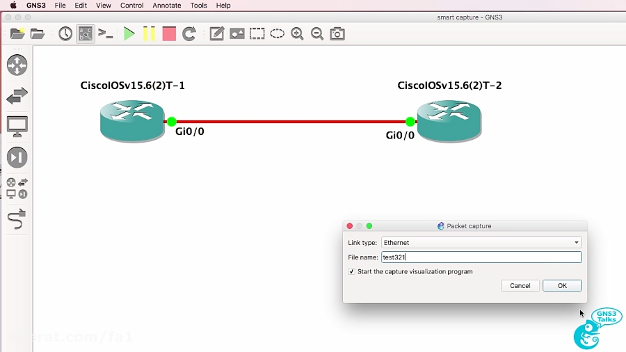 GNS3 2.0 New Features Smart packet capture and capture