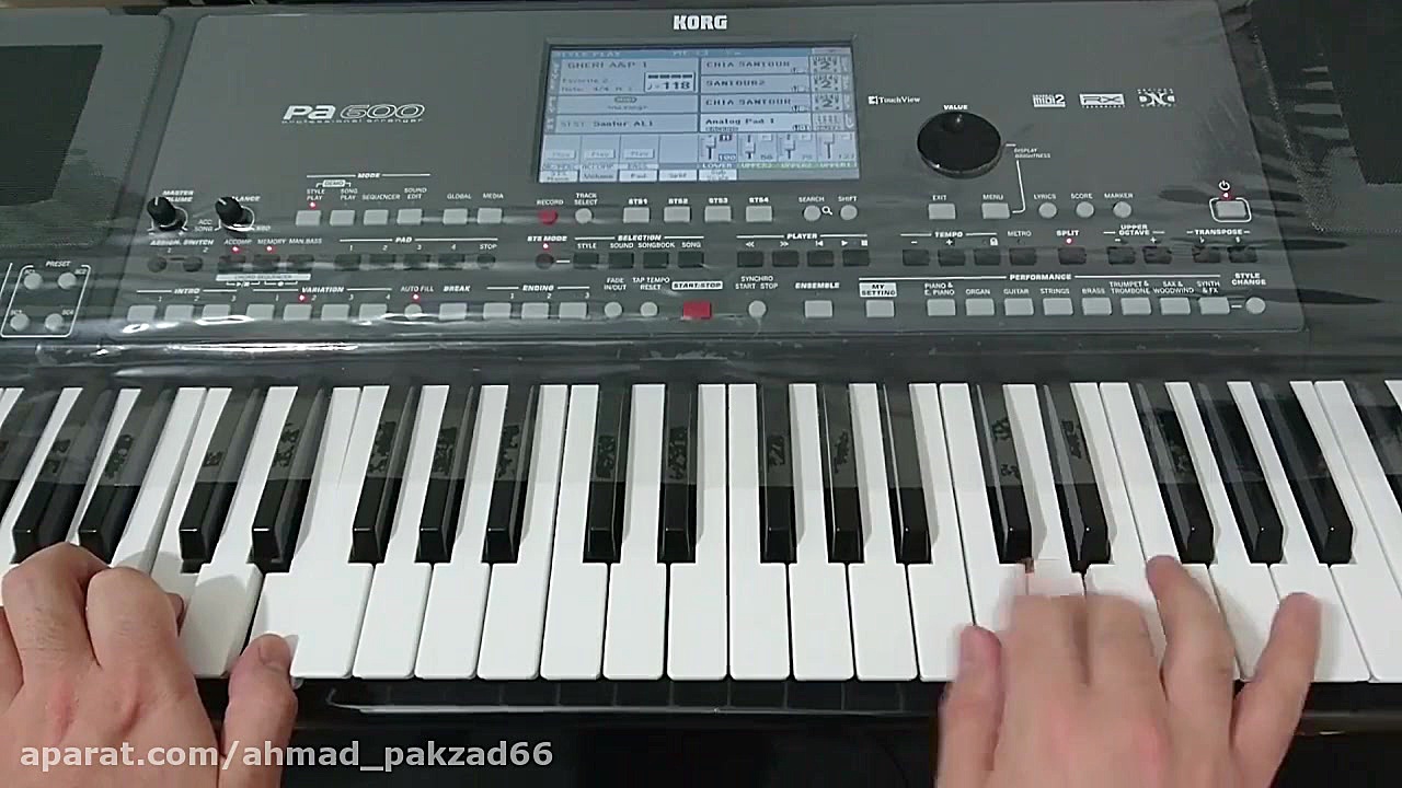 آهنگ شاد با صدای سنتور ارگ Pa6...