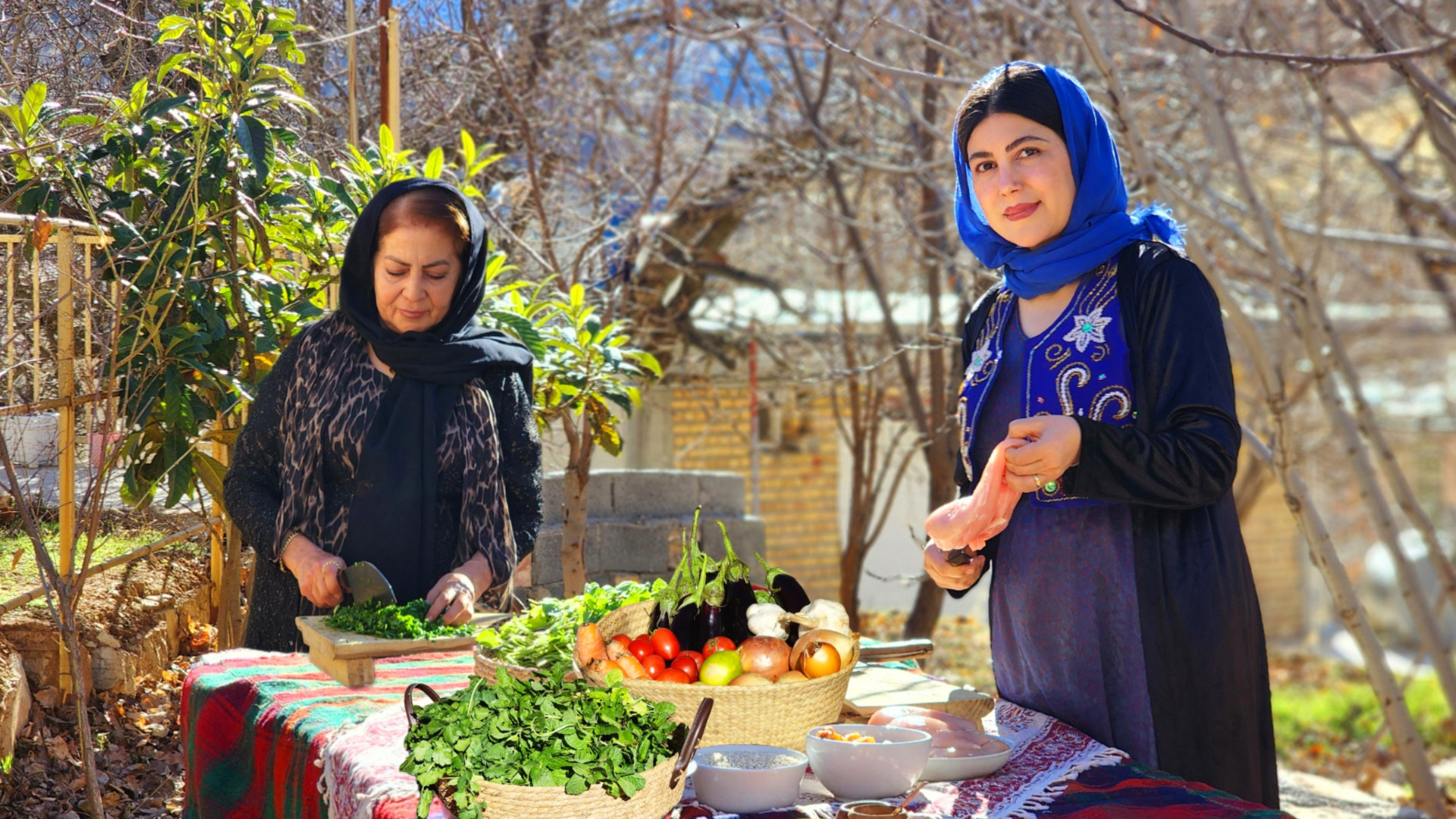 پخت خورشت مرغ و گشنیز به سبک ر...