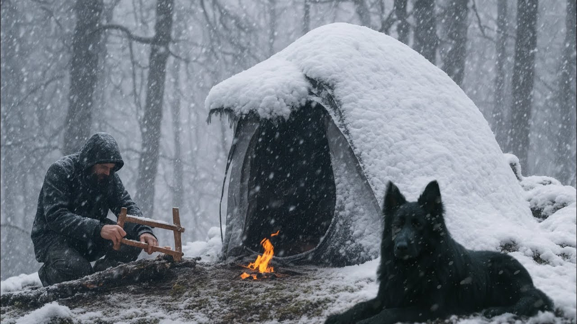 بقا در طوفان برف سنگین به مدت...