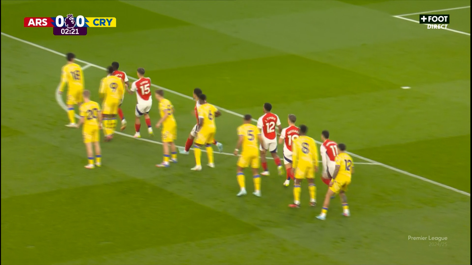 خلاصه بازی ارسنال-پالاس Arsenal-Cry Palace 2024-25 PL Canal FOOT FHD FR