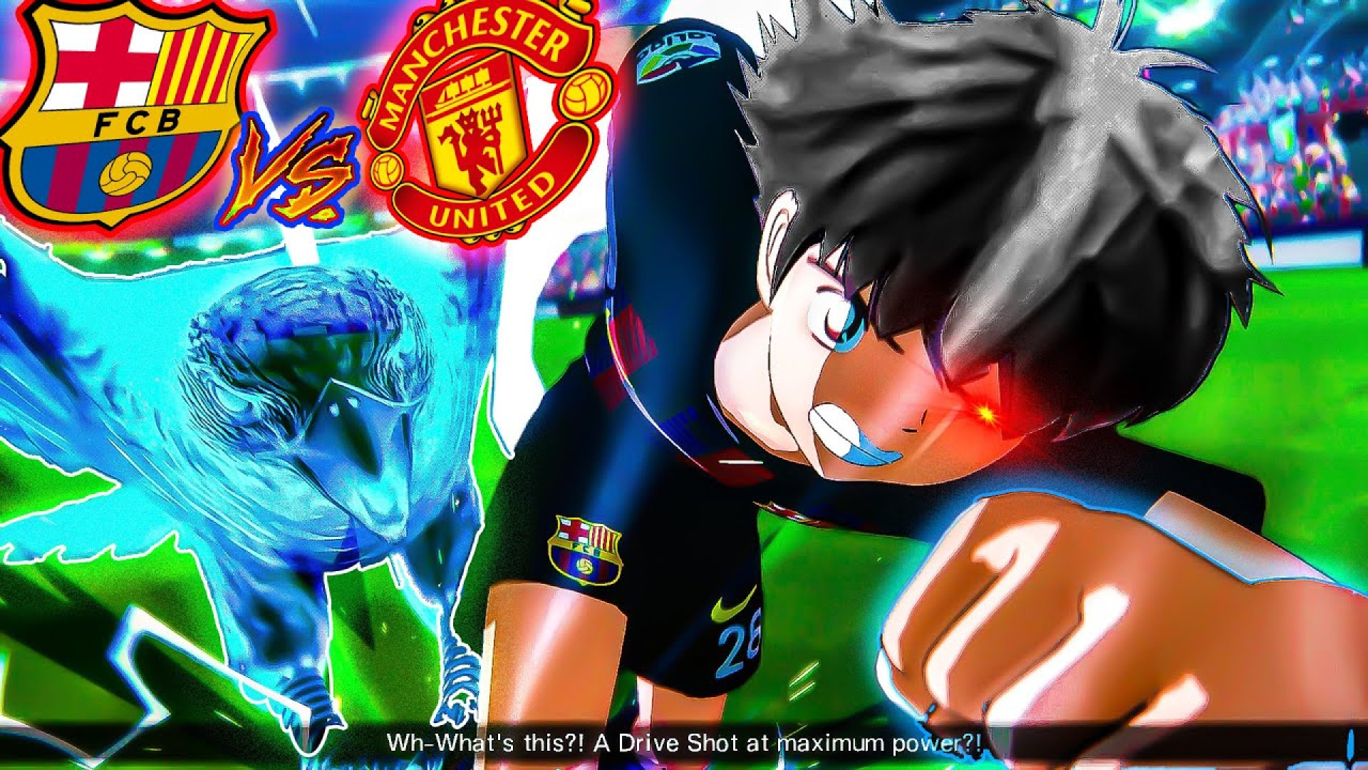 مسابقه فوتبال بارسلونا و منچست...