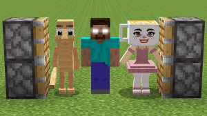 مبارزه عجیب ماینکرفت !! ماینکر...