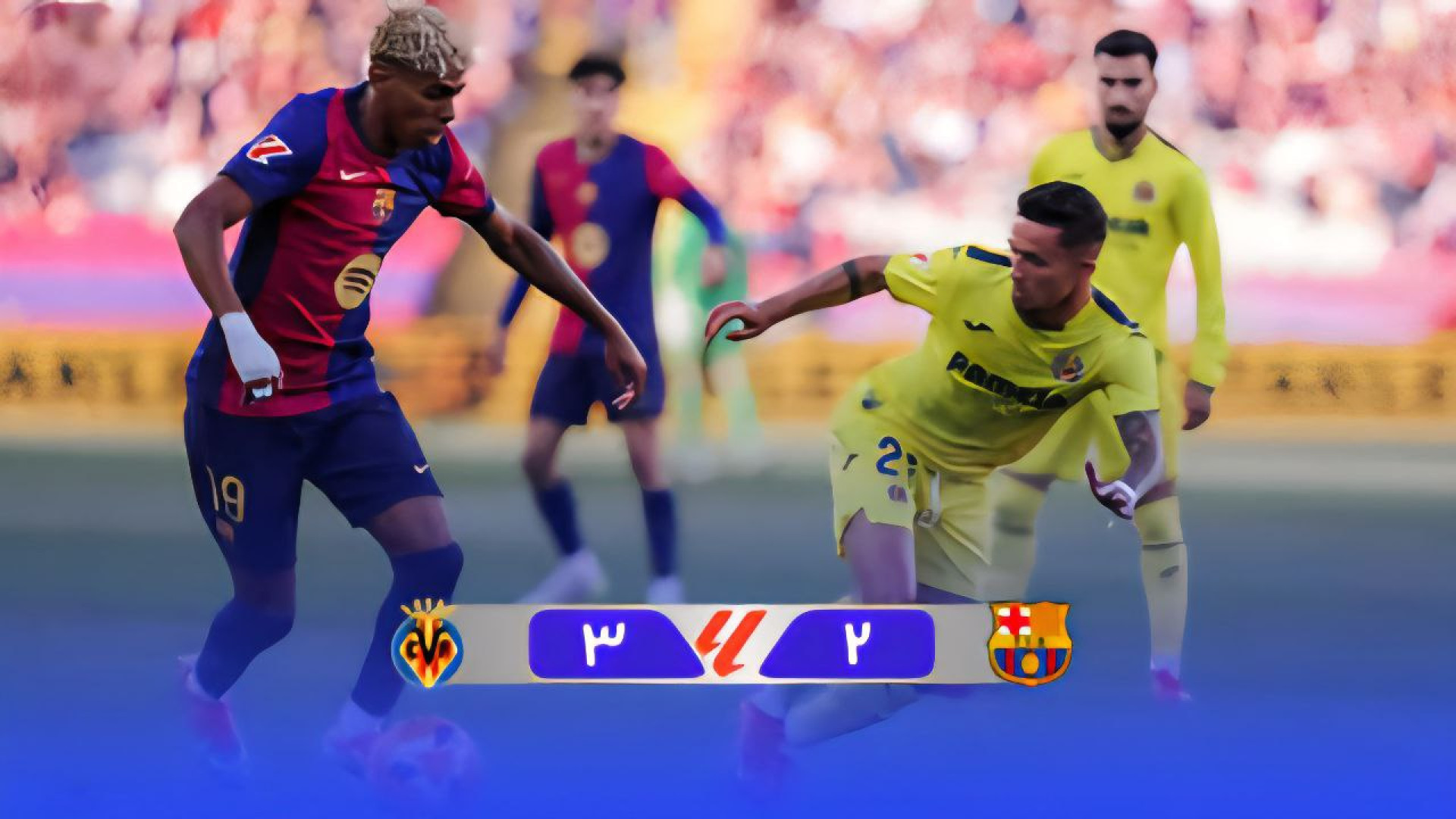 خلاصه بازی بارسلونا 2 - 3 ویارئال