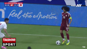 گل اول قطر به ایران توسط میگل...