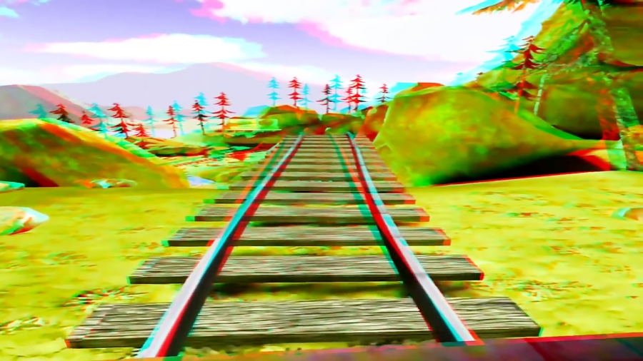 Best Anaglyph 3D Roller Coaster VIDEO 3D RED CYAN Full HD 1080p