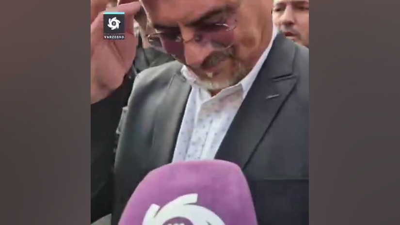 صحبتهای علی نظری جویباری در بین هواداران معترض استقلال