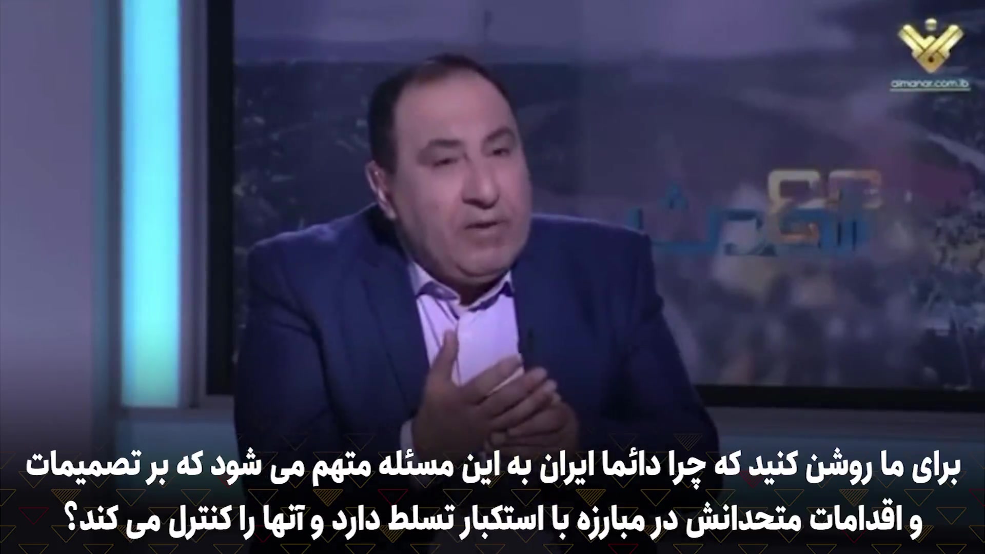 مصاحبه عربی سید علی خمینی نوه امام راحل پیرامون جبهه مقاومت