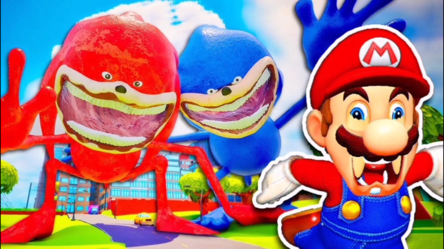 Shin Nuckles انیمیشن کمدی ماریو shin sonic و shin nuckles