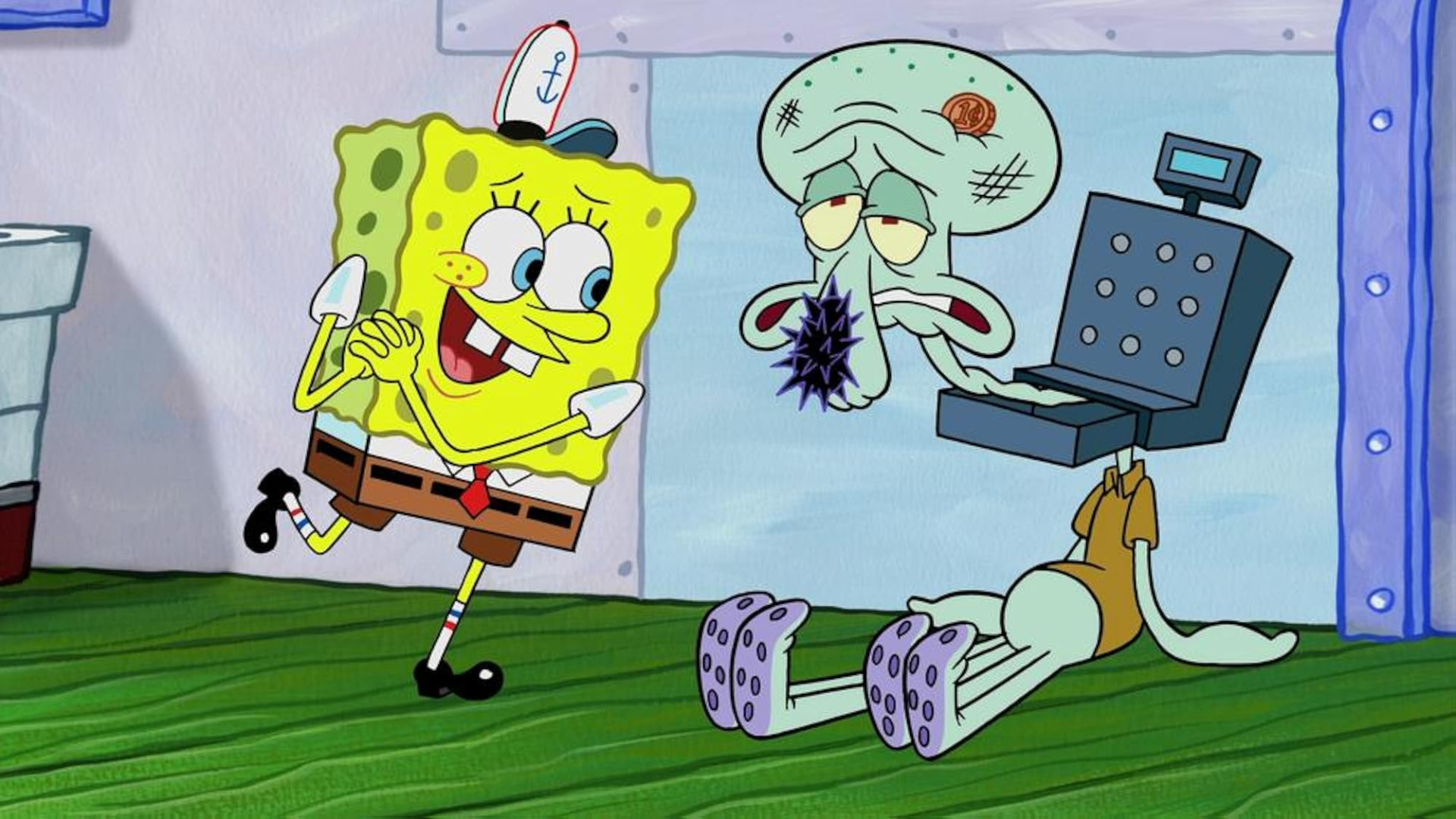 کارتون باب اسفنجی شلوار مکعبی؛...