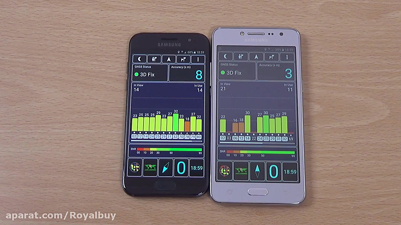 تست سرعت Samsung Galaxy A3 201...
