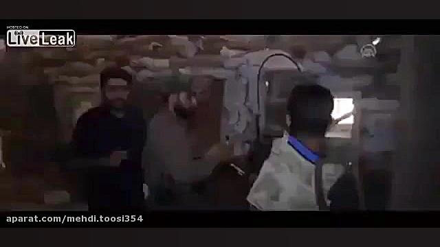 لحظه زخمی شدن دو نیروی ترکیه ت...