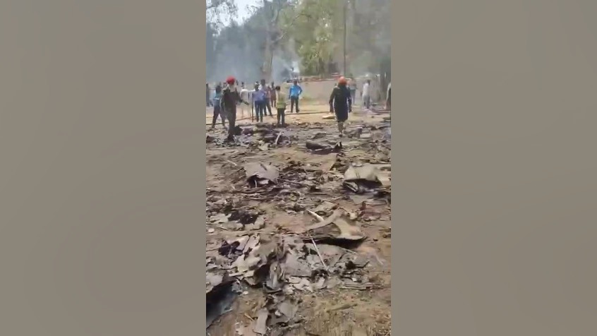 تصاویر هولناک از سقوط پرواز هن...