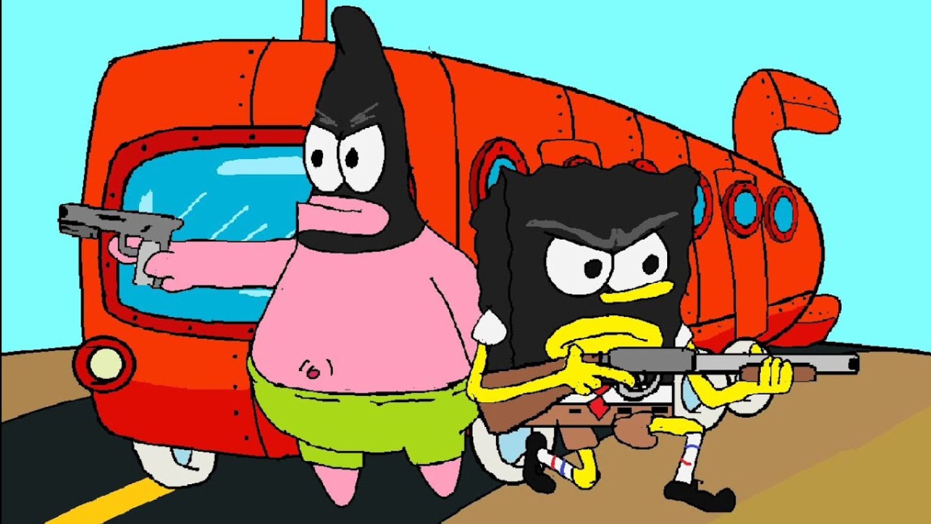 کارتون باب اسفنجی شلوار مکعبی؛...