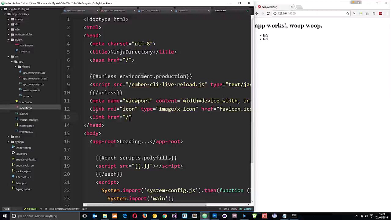 Angular 2 Tutorial 6  Template...