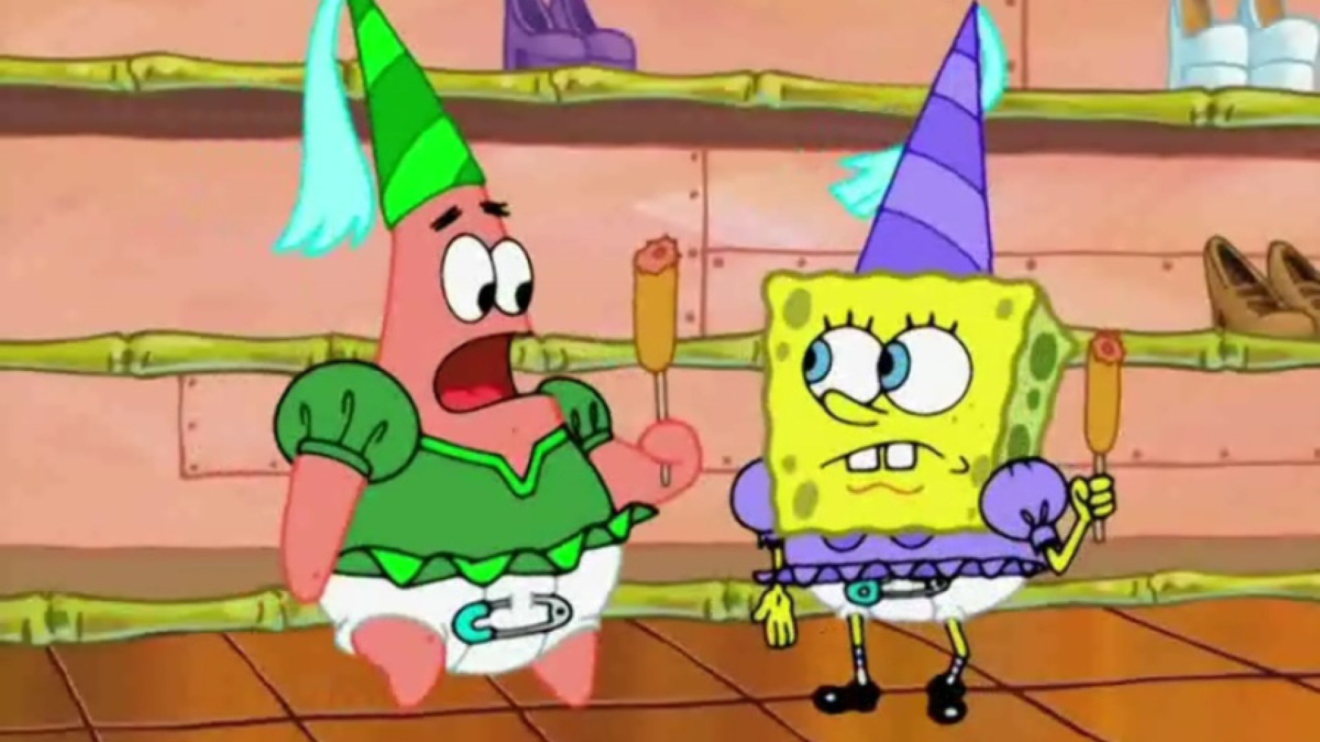 کارتون باب اسفنجی شلوار مکعبی؛...