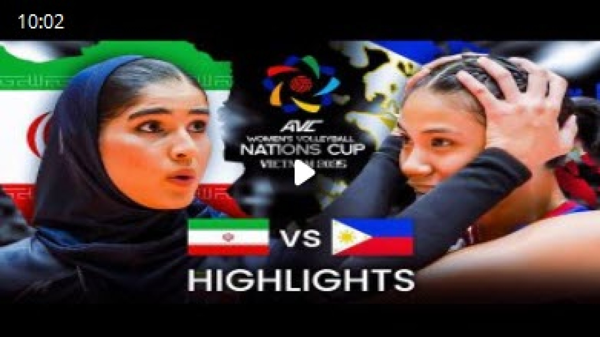 خلاصه والیبال دختران ایران و فلیپین 3-2 پیروزی ایران