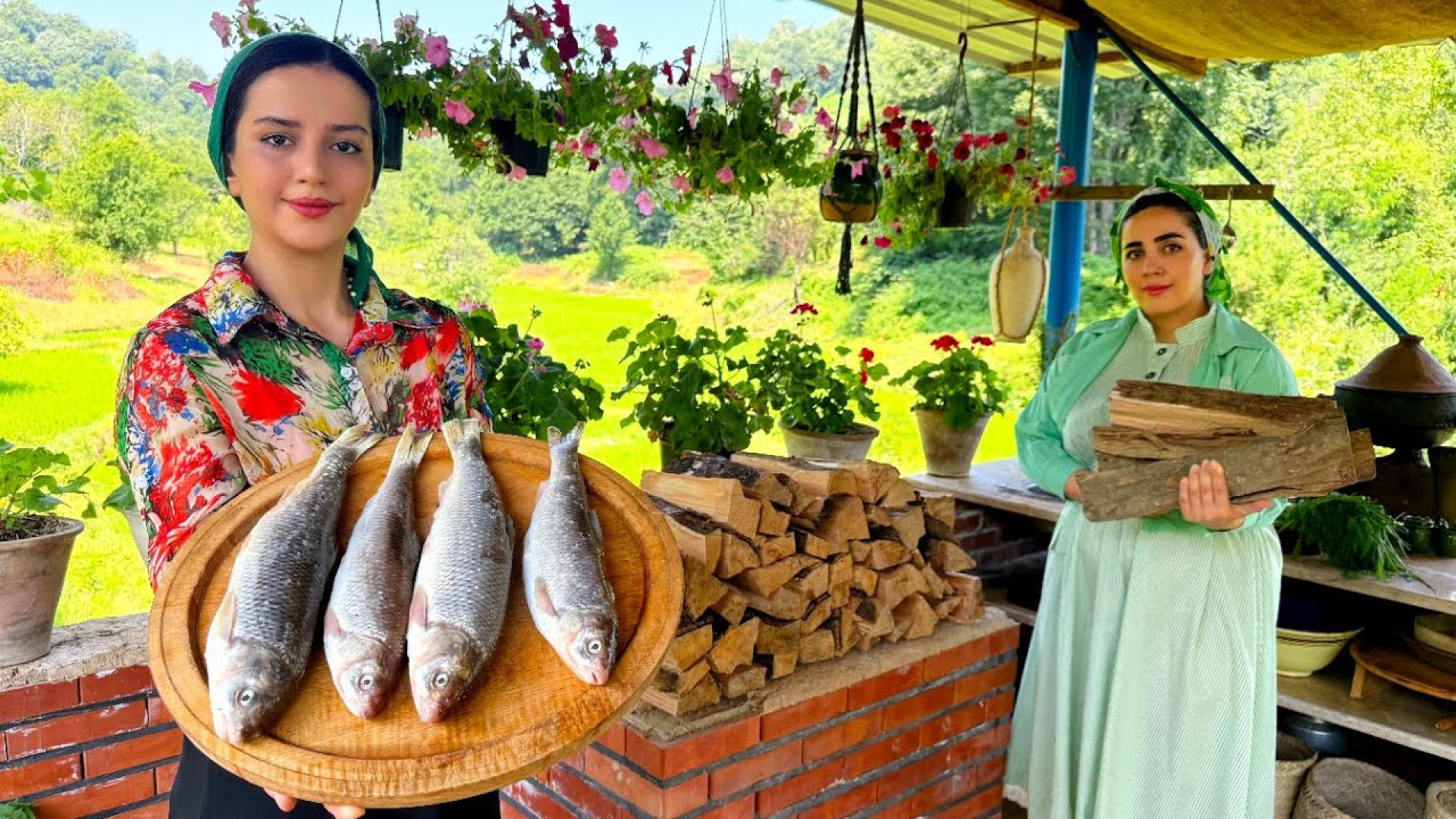 کباب ماهی در تنور و دستورالعمل...