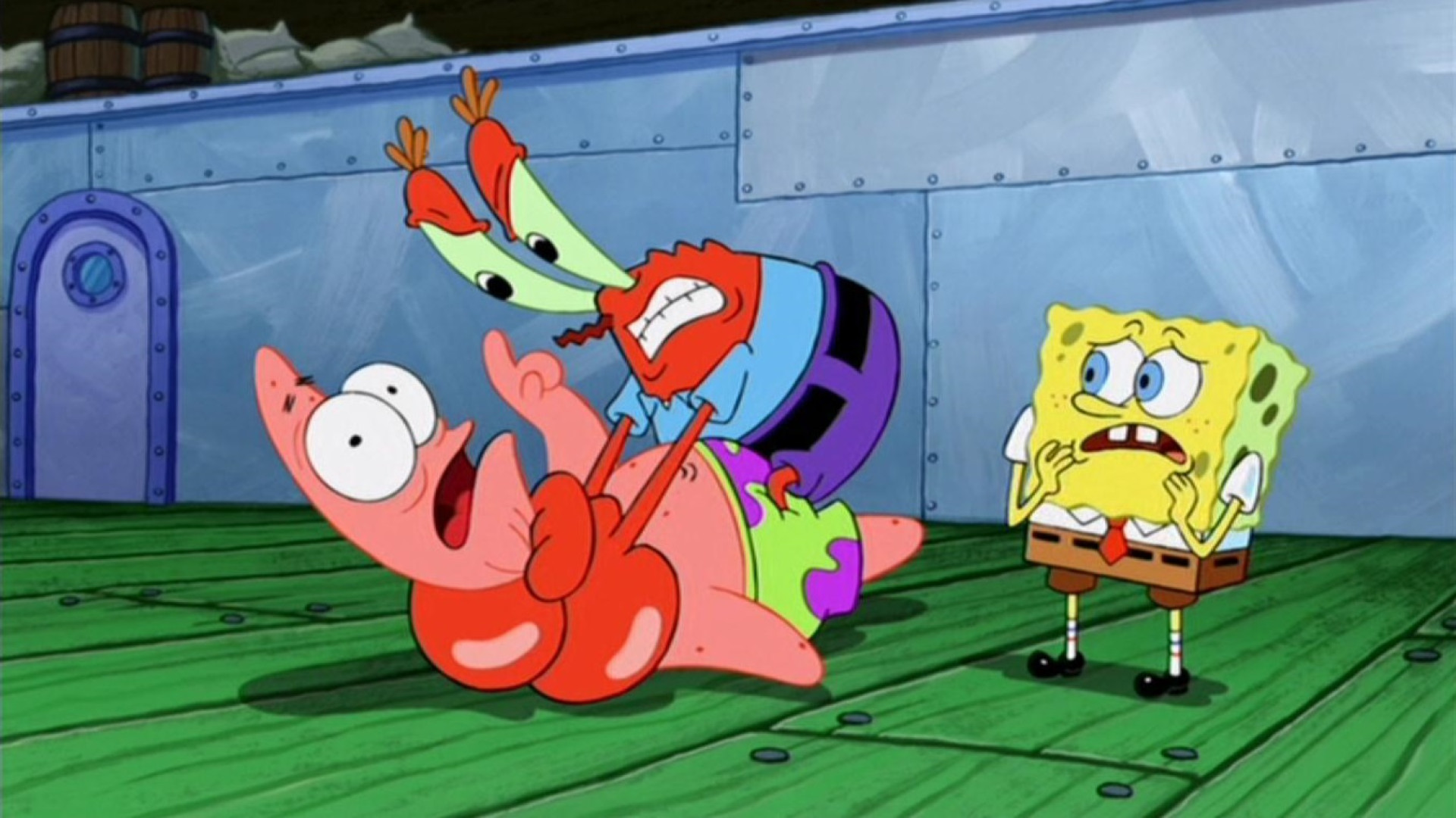 کارتون باب اسفنجی شلوار مکعبی؛...