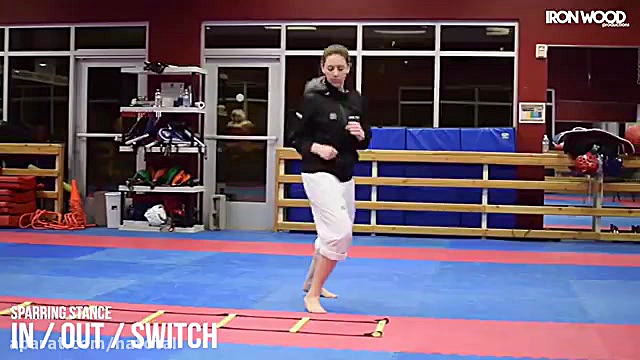 تمرین با نردبان چابکی