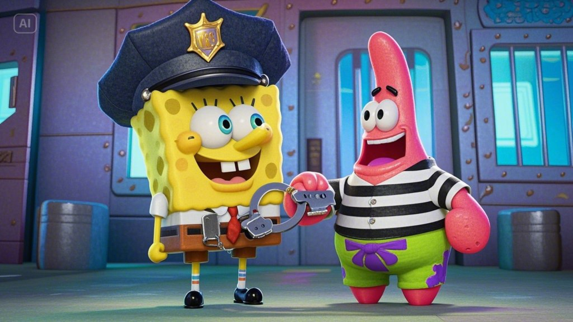 کارتون باب اسفنجی شلوار مکعبی؛...