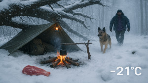 کمپینگ و ساخت پناهگاه در جنگل