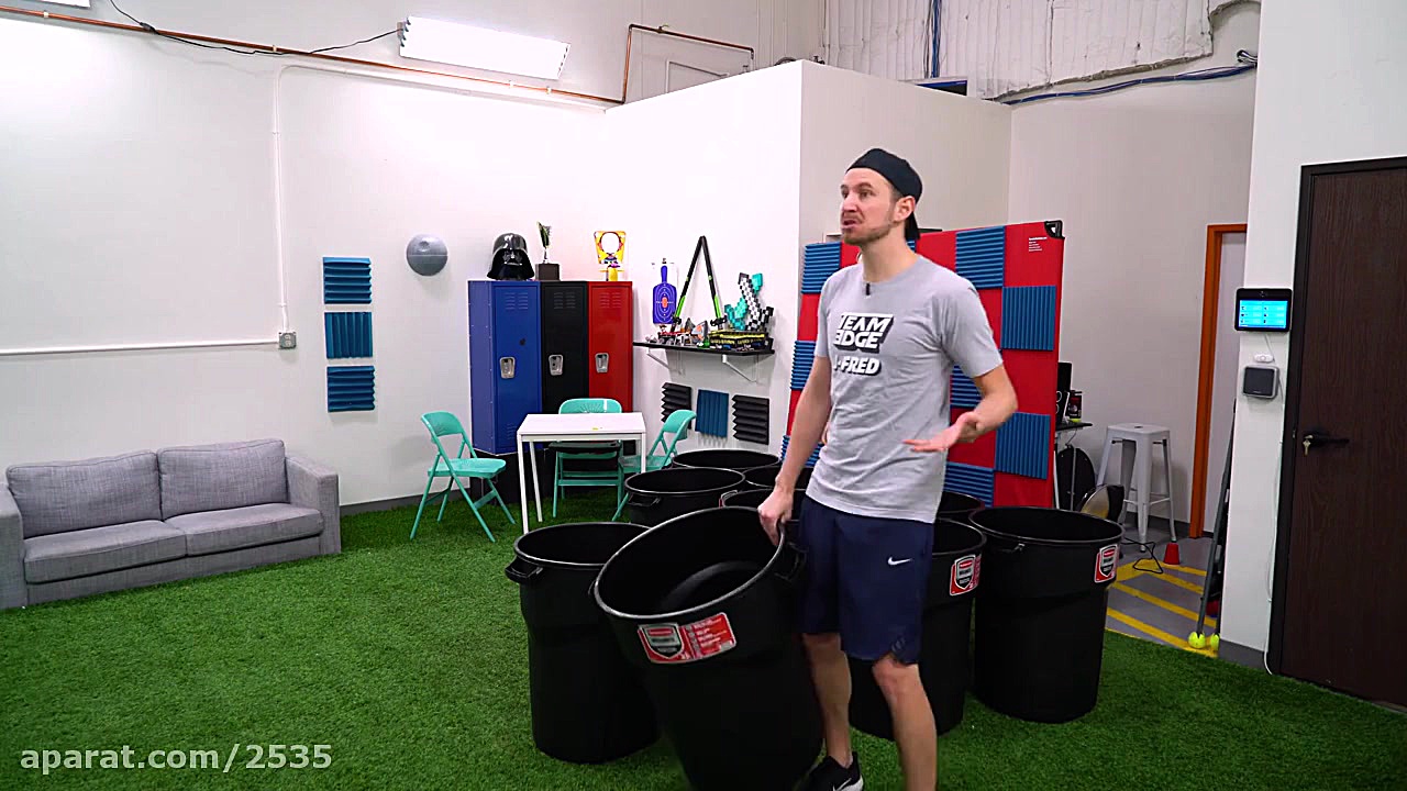 چالش پرتاب توپ داخل سطل  Team...