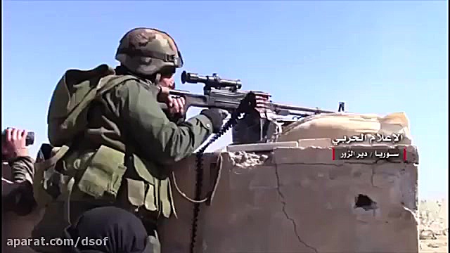 نبرد تک تیراندازان ارتش سوریه...
